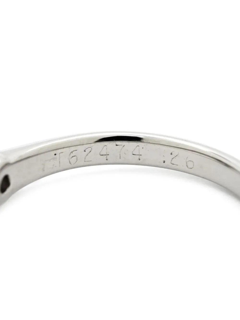 Tiffany & Co Ring Solitaire Diamond Platinum Silver T& Single Standing Claw